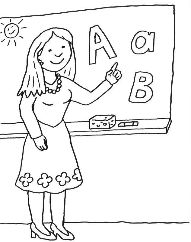 Coloriage Pour Maitresse à Imprimer coloriages pour maitresse