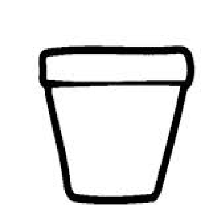 Dessin Pot De Fleur Vide  Flower Pot Outline Free Download Clip Art