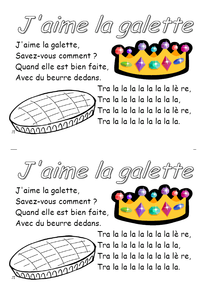 Comptine J Aime La Galette A Imprimer