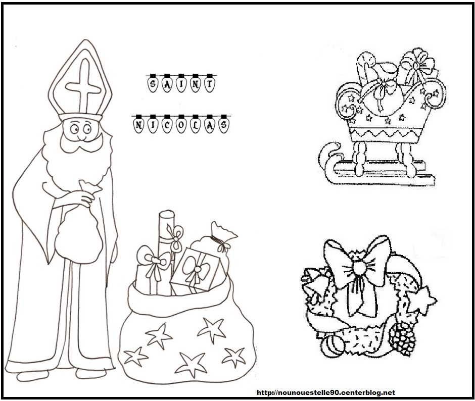 coloriages saint nicolas