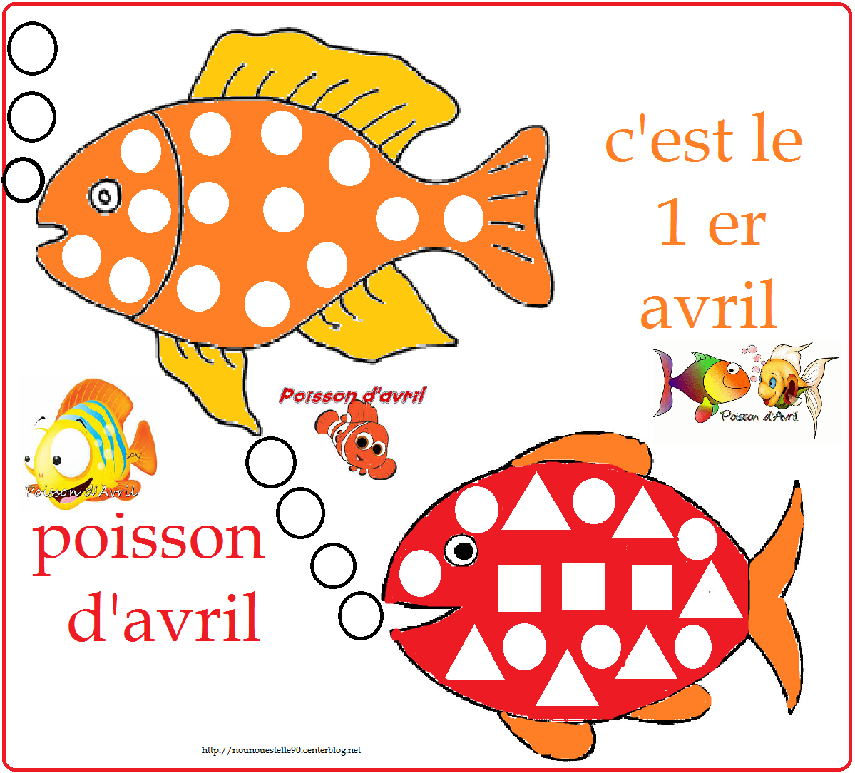 Poisson D'avril Coloriage poisson d'avril le poisson clown Momes